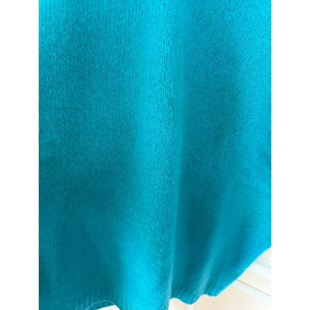 J. Crew | Men’s XLT 100% Wool Turquoise Crewneck Sweater Casual Lounge Preppy - Picture 6 of 11